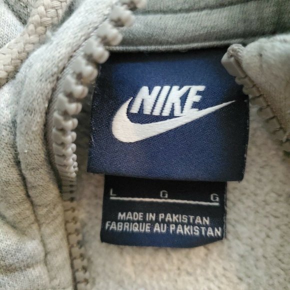 NIKE Full Zip Hoodie Size L Gray Womens - SEE NOTES - Picture 10 of 12